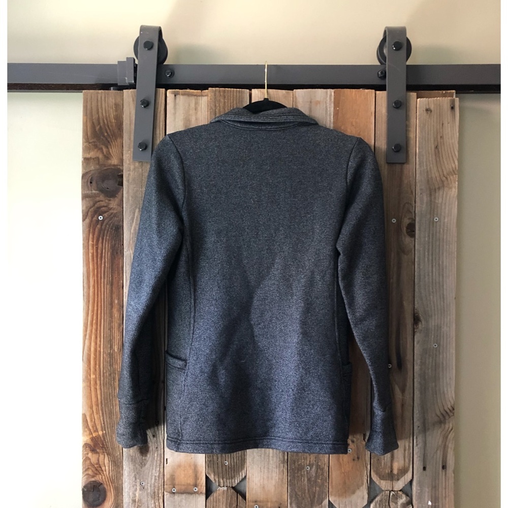 Dark Grey Columbia Fleece Zip-up Jacket Sz Small - Picture 4 of 5